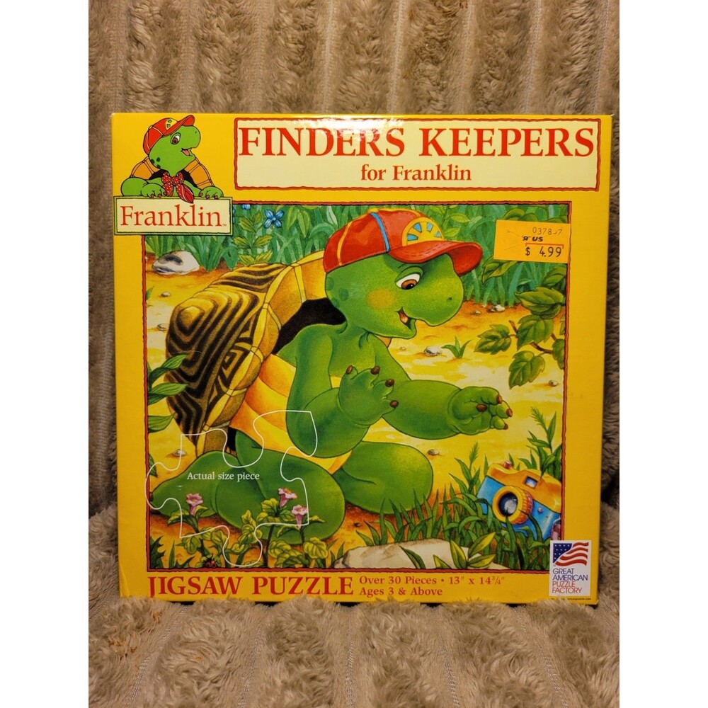 Franklin the Turtle Jigsaw Puzzle Finders Keepers PBS Factory Sealed Kids